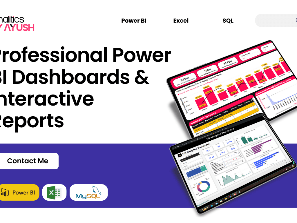 Professional Power BI Dashboards & Interactive Reports Analyticsbyayus